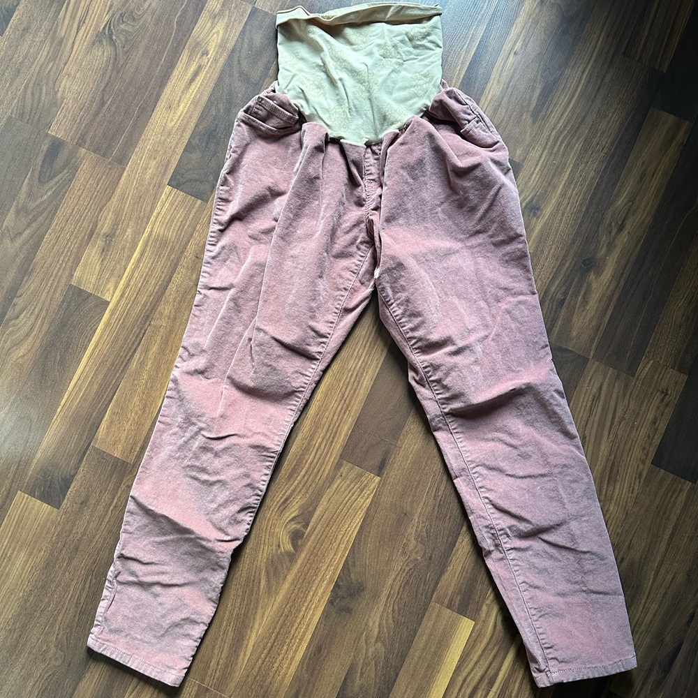 Jessica Simpson Maternity Pink Corduroy Pants